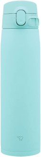Zojirushi SM-VA72-AM Water Bottle, One-Touch Stainless Steel Mug, Seamless, 24.3 fl oz (720 ml), Mint Blue