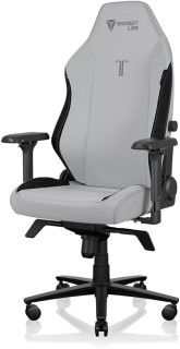 Secretlab Titan Evo Ash Gaming Chair - Reclining, Ergonomic & Comfortable Computer Chair with 4D Armrests, Magnetic Head Pillow & 4-Way Lumbar Support - Gray - Leatherette