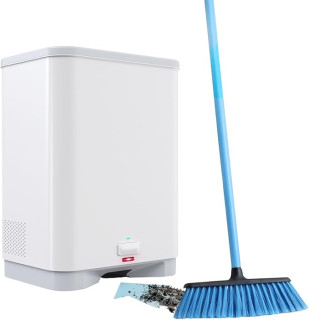 Touchless Vacuum Automatic Dustpan Cleaner Stationary Corded Canister Vacuum Cleaner with Dust Bag for Sweeping Hair Vacuum for Salons Pet Hair Food Dirt Kitchen