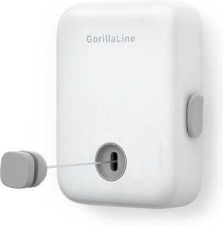 GorillaLine - Retractable Clothesline Indoor Outdoor Clothes Line | Heavy Duty Clothes Drying Laundry Line | Wall Mounted Drying Rack Clothing Line