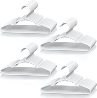 VTRIN Baby Hangers 100 Pack Large Capacity Hard Plastic Kids Hangers Suitable for All Clothes of Infant and Toddler, Such as Short, Shirts and Thick Coats, for Kids Clothes