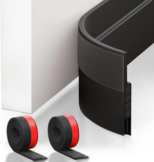 Suptikes 2 Pack Door Draft Stopper，Door Sweep for Exterior & Interior Doors,Door Bottom Seal Dust and Noise Insulation Weather Stripping Draft Guard Insulator, 1.8