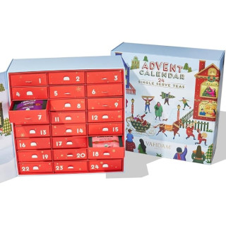 VAHDAM, Advent Calendar 2024 Tea Bags Limited Edition Holiday Gift Box - 24 Flavors, 5 Each | Christmas Advent Calendar 2024 for Adults | Advent Calendar 2024 Adult Women and Men