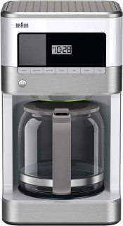 Braun KF6050WH BrewSense Drip Coffee Maker, White