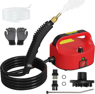2500W Handheld Steam Cleaner, High-Temperature Pressurized Steam Cleaner, Grout Steam Cleaner, High Heat Steamer for Cleaning Couch, Floor Tile, Bathroom, Microwave, Mattress Bed Bugs, Windows