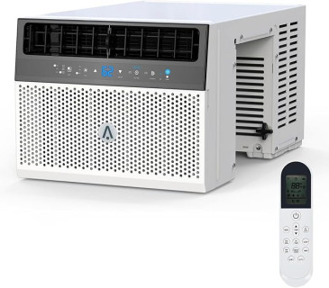 Garvee 8000 BTU Window Air Conditioner - High-Efficiency Cooling Small Window Air Conditioner with Remote Control and Washable Filter, Quiet Operation, Cooling Up to 370 Square Feet, 115V/60Hz