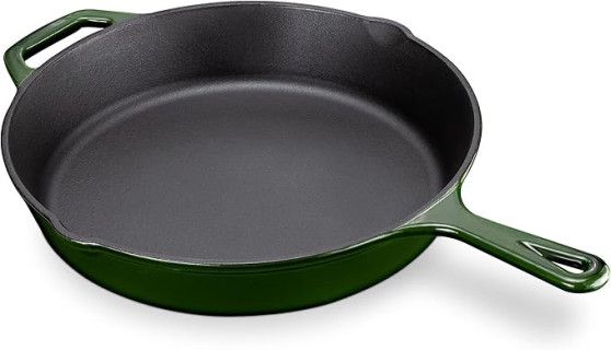 Navaris Enameled Cast Iron Skillet - 12