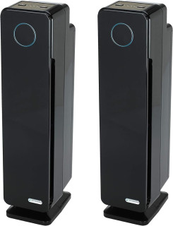 Germ Guardian True HEPA Filter Air Purifier with UV Light Sanitizer, Eliminates Germs, Filters Allergies, Pollen, Smoke, Dust, Pet Dander,Mold,Odors,Quiet 28in 3-in-1 Air Purifier for Home AC5300B2PK