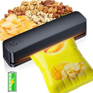 FEPPO Bag Sealer, 3000mAh Rechargeable Mini Bag Sealer with 6.2