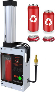 12oz/16oz Pneumatic Can Crusher, Aluminum Can Crusher for Recycling, Wall Mounted Can Smasher, Automatic Discharge after Crushed, Safe and Efficient Recycling Tools.