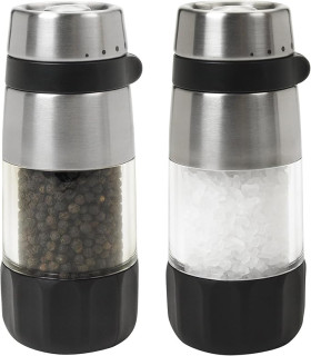 OXO Good Grips Salt and Pepper Grinder Set, Stainless Steel