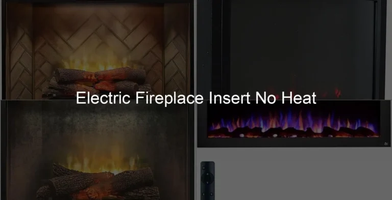 Photo of Electric Fireplace Insert No Heat