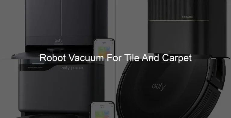 Photo of Robot Vacuum For Tile And Carpet