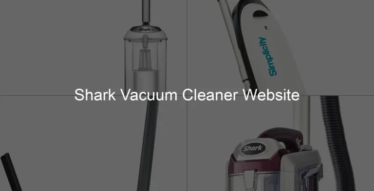 Photo of Shark Vacuum Cleaner Website